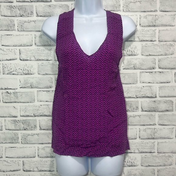 Anthropologie Silence & Noise Silk Racerback XS - Picture 1 of 7